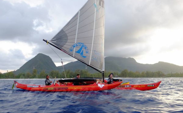 Pirogue à voile – Channel Crossing : Plus de 16H de traversée entre Moorea et Huahine
