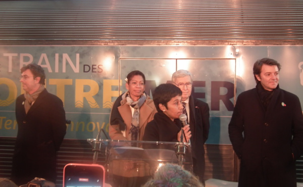 A Paris, Ericka Bareigts inaugure le Train des Outre-mer