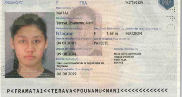 Appel à témoins: Terava Matai, une jeune élève du lycée de Papara n'est pas rentrée depuis 15 jours