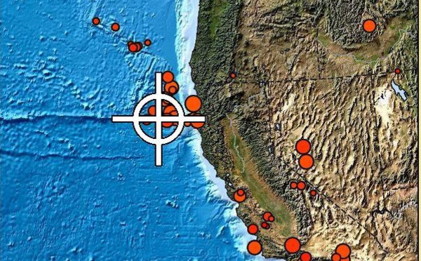 Séisme de magnitude 6,5 au large des côtes nord de la Californie