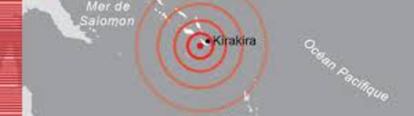 Séisme de magnitude 7,7 aux îles Salomon, alerte au tsunami dans le Pacifique Ouest