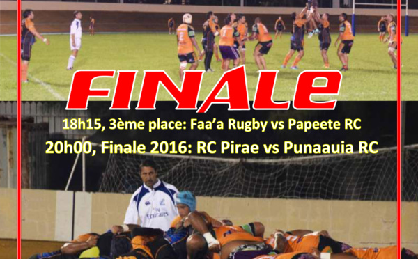 Rugby – Championnat 2016 : Une finale Pirae-Punaauia à ne pas rater