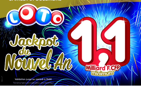 LOTO®: un joueur du fenua remporte 596 Millions au Jackpot du Nouvel an