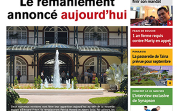 TAHITI INFOS N°828 du 13 janvier 2017