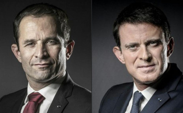 Primaire: Hamon et Valls dans un duel unique sous tension