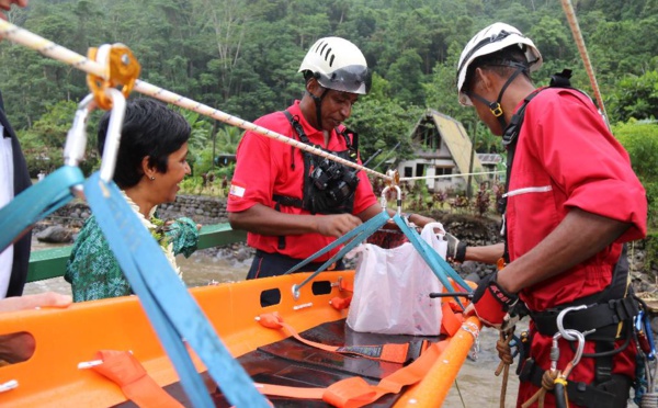 Le matériel financé par le fonds de secours à Mahina
