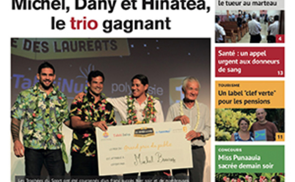 TAHITI INFOS N°858 du 24 février 2017