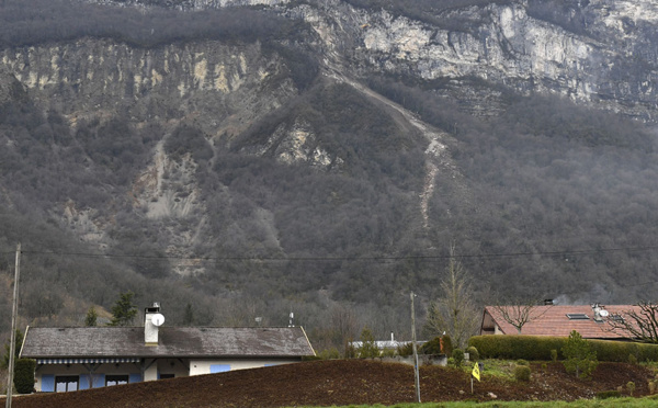 Un éboulement rocheux menace 88 maisons dans l'Ain