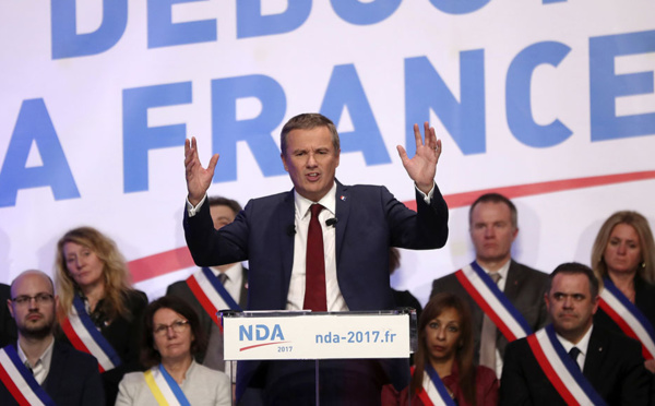 Dupont-Aignan (DLF) prône une "baisse de charges ciblées" pour les entreprises investissant en France