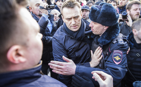 L'opposant russe Navalny condamné à 15 jours de détention après les manifestations