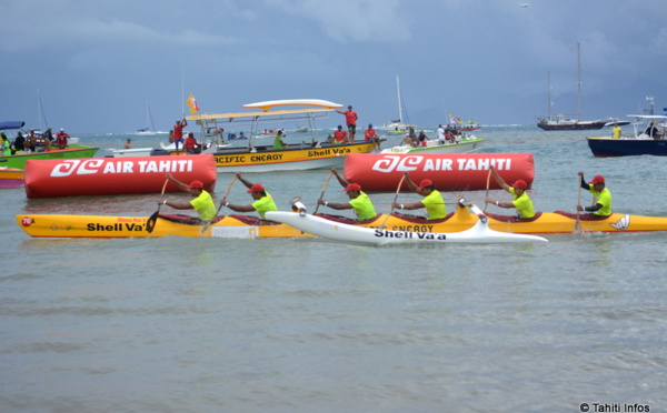 Shell domine le Marathon Polynésie 1ère Va'a