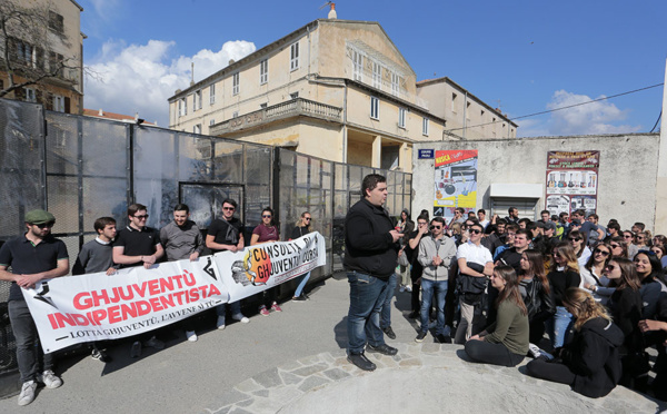 Corte: 250 personnes manifestent contre la "répression de la jeunesse corse"