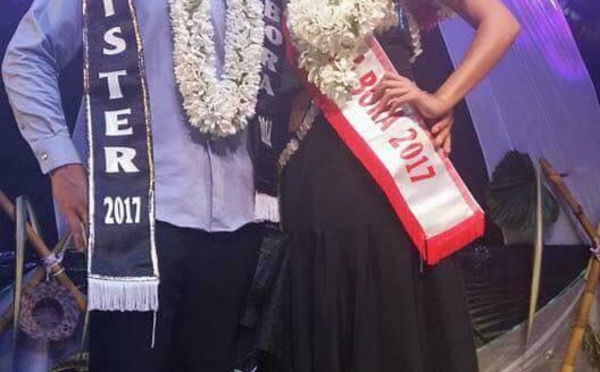 Hitirani Bardet et Raimanu Teara élus Miss et Mister Bora Bora 2017