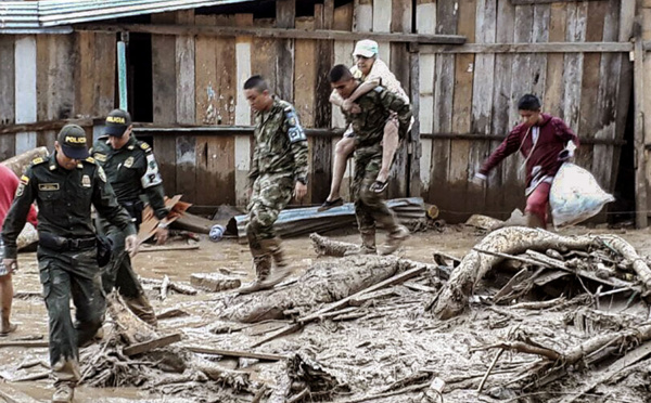 Colombie : au moins huit morts et 20 disparus après de fortes pluies