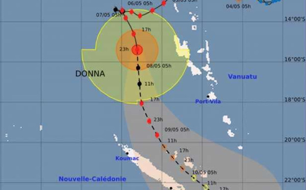 Le cyclone Donna menace la Nouvelle-Calédonie