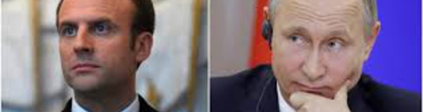 Premier entretien téléphonique Poutine-Macron (Kremlin)