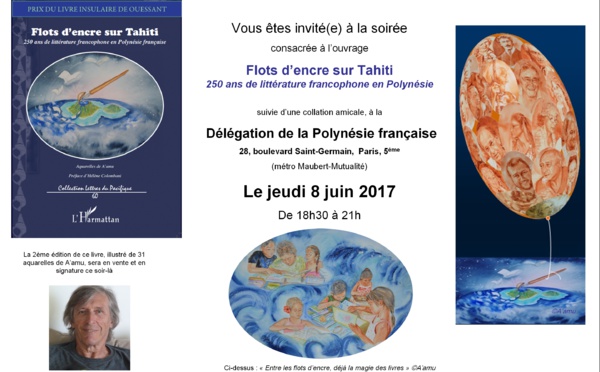 Flots d'encre sur Tahiti en dédicace à Paris