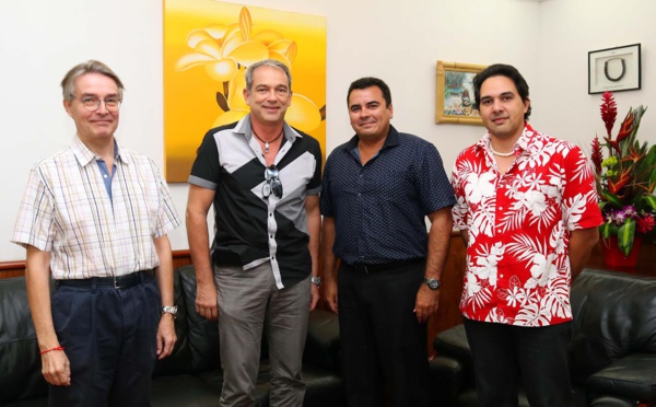 Le Vice-président s’entretient avec le Président  de l’Université de la Polynésie française