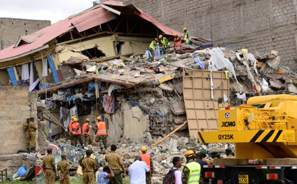 Kenya: au moins 4 disparus dans l'effondrement d'un immeuble