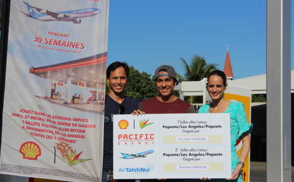 Brandon Vanquin, nouveau gagnant du jeu Shell-Pacifique