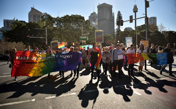 Action en justice contre un vote postal sur le mariage gay en Australie
