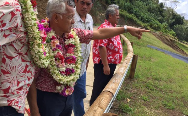 Tearii Alpha en visite à Bora Bora pour une réunion de travail
