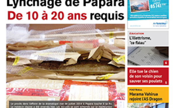 TAHITI INFOS N°994 du 15 septembre 2017
