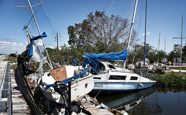 Ouragan Irma: les bateaux aussi doivent panser leurs plaies