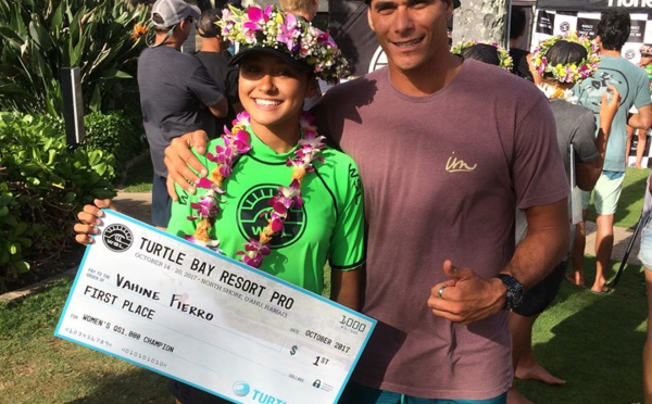 Surf WQS – Turtle Bay Pro : Première victoire en « pro » pour Vahine Fierro