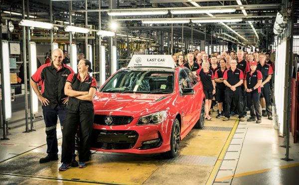 L'industrie australienne produit son ultime voiture, une Holden