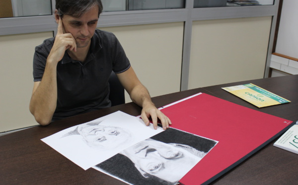 Portraitiste, Mike fait le buzz après quelques semaines de pratique