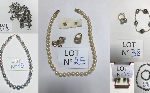 Grande vente aux enchères de perles et de bijoux