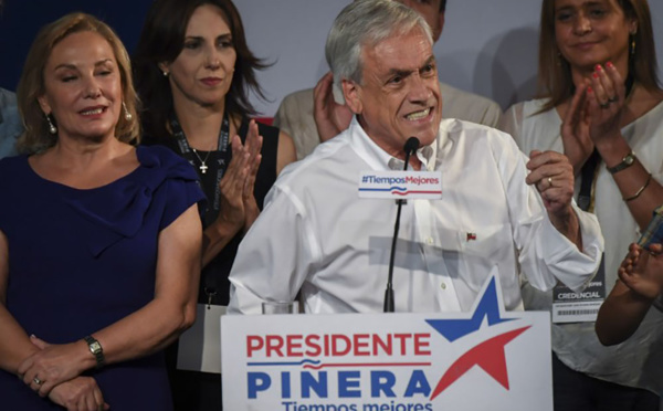 Présidentielle au Chili: le conservateur Piñera face au socialiste Guillier au 2e tour