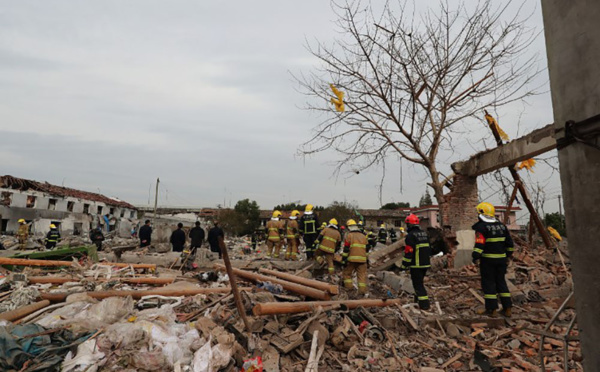 Explosion en Chine: un accident dû à des explosifs clandestins