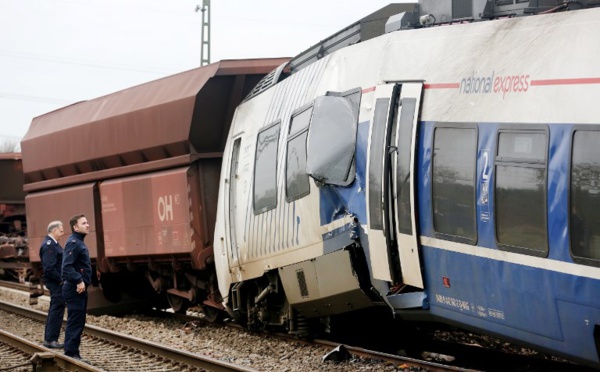 Allemagne: 41 blessés dans la collision entre deux trains