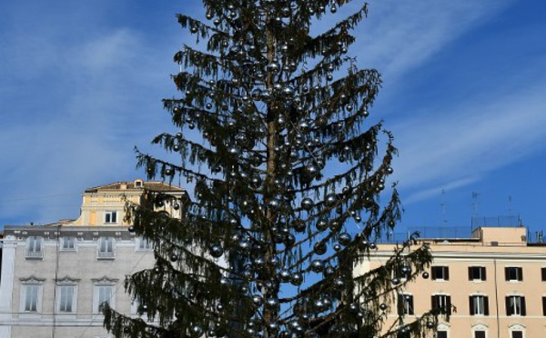 La Ville éternelle moquée pour son sapin défraîchi...