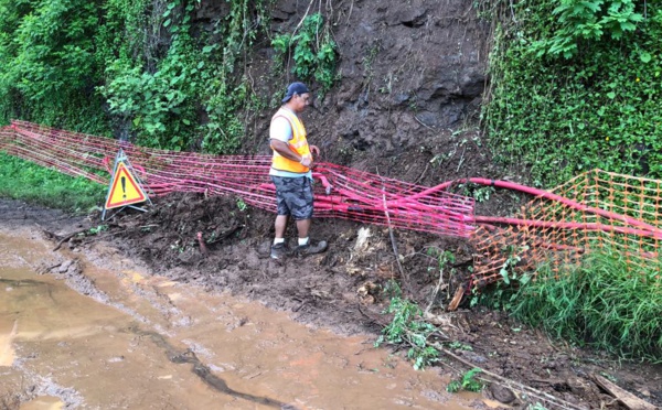 Un petit éboulement perturbe la distribution en eau potable à Mahina