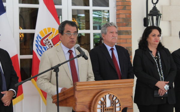 Edouard Fritch : "Les tentatives de déstabilisation (…) perdurent"