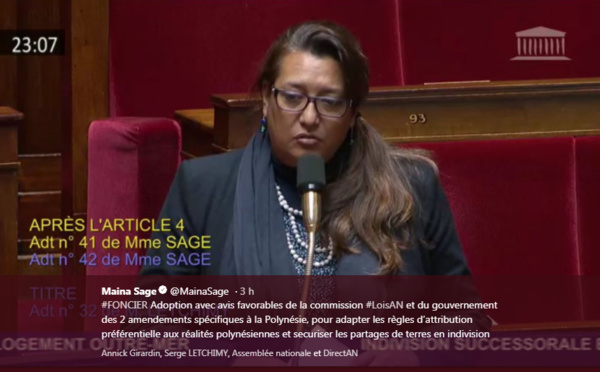La loi pour la sortie de l'indivision outre-mer adoptée à l'Assemblée nationale
