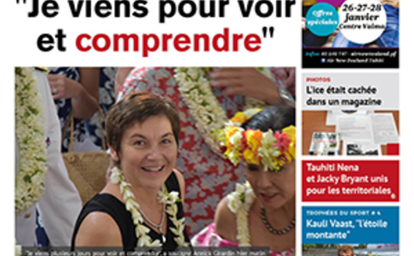 TAHITI INFOS N°1081 du 22 janvier 2018