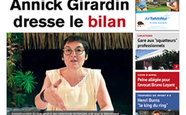 TAHITI INFOS N°1085 du 26 janvier 2018