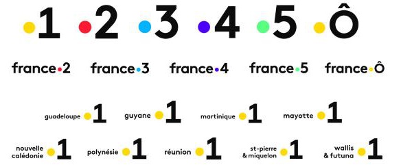 Nouveaux logos pour les chaînes publiques, qui passent aux points