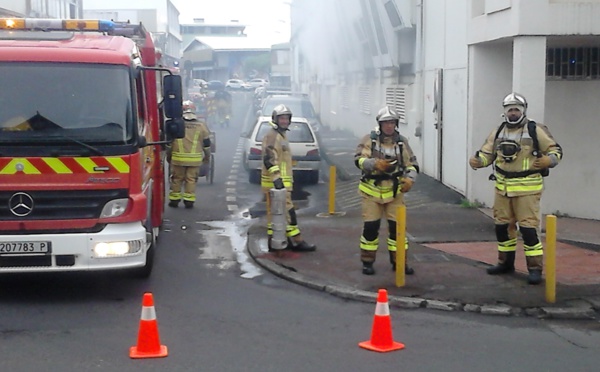 Exercice incendie à Papeete