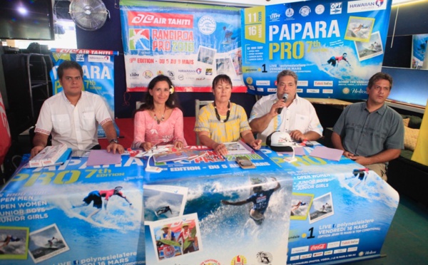 Surf Pro - Rangi / Papara Pro : Tahiti vs Hawai'i, à partir du 5 mars