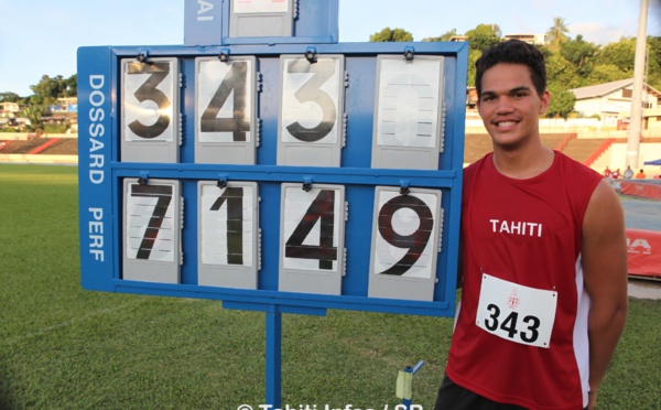 Athlétisme - Lancer du javelot : Teura Tupaia, champion de France junior