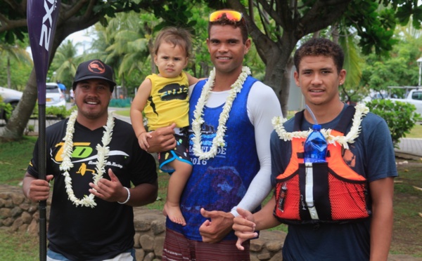Kayak/Sup/V1 - Ari'i Hoe no Papeete : Hiromana Florès, Georges Cronsteadt et Kévin Céran-Jérusalémy s'imposent