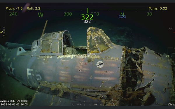 Découverte de l'épave du porte-avion américain USS Lexington