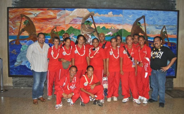 « Encouragements pour les jeunes champions de Volley-ball »