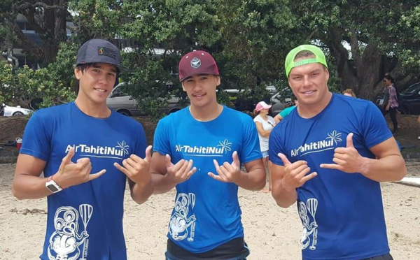 Va'a V1 - Te Aito NZ : Manutea Million devant Tupuria King