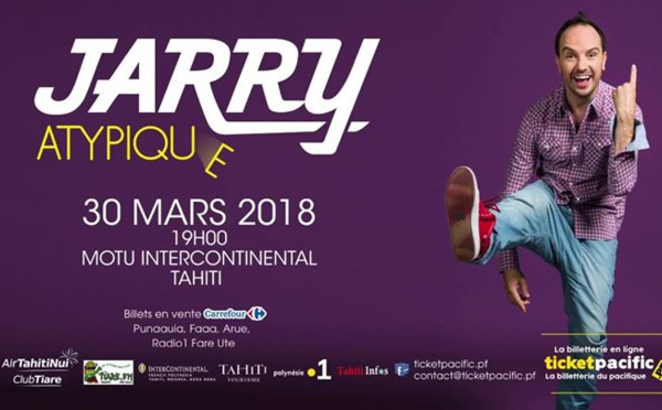 L'humoriste Jarry sur scène à Tahiti : "Venez rire, on en a besoin"